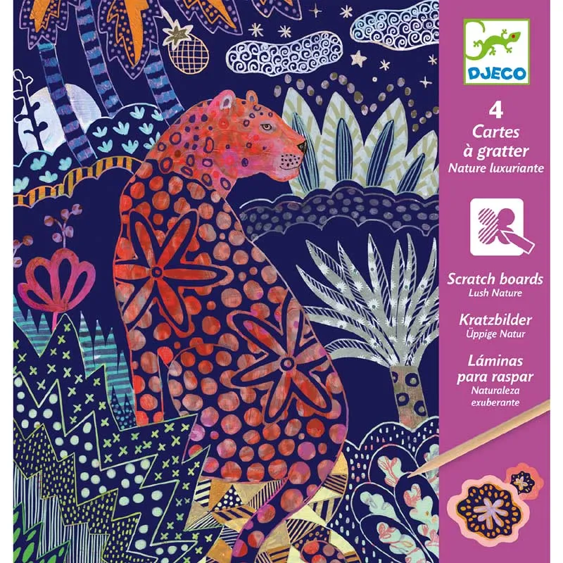 Djeco scratch cards lush nature