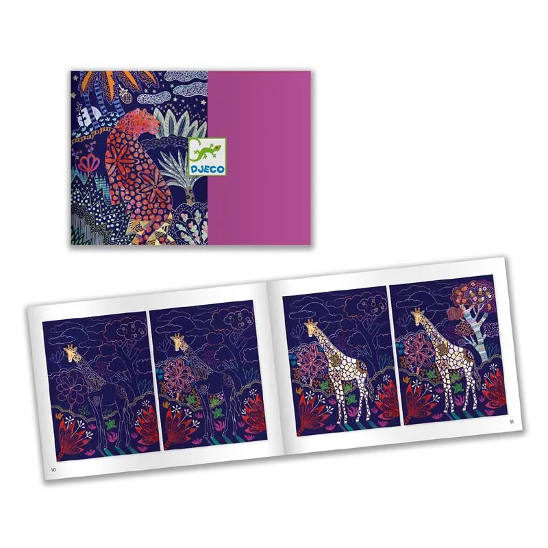 Djeco scratch cards lush nature