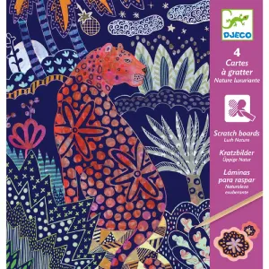 Djeco scratch cards lush nature
