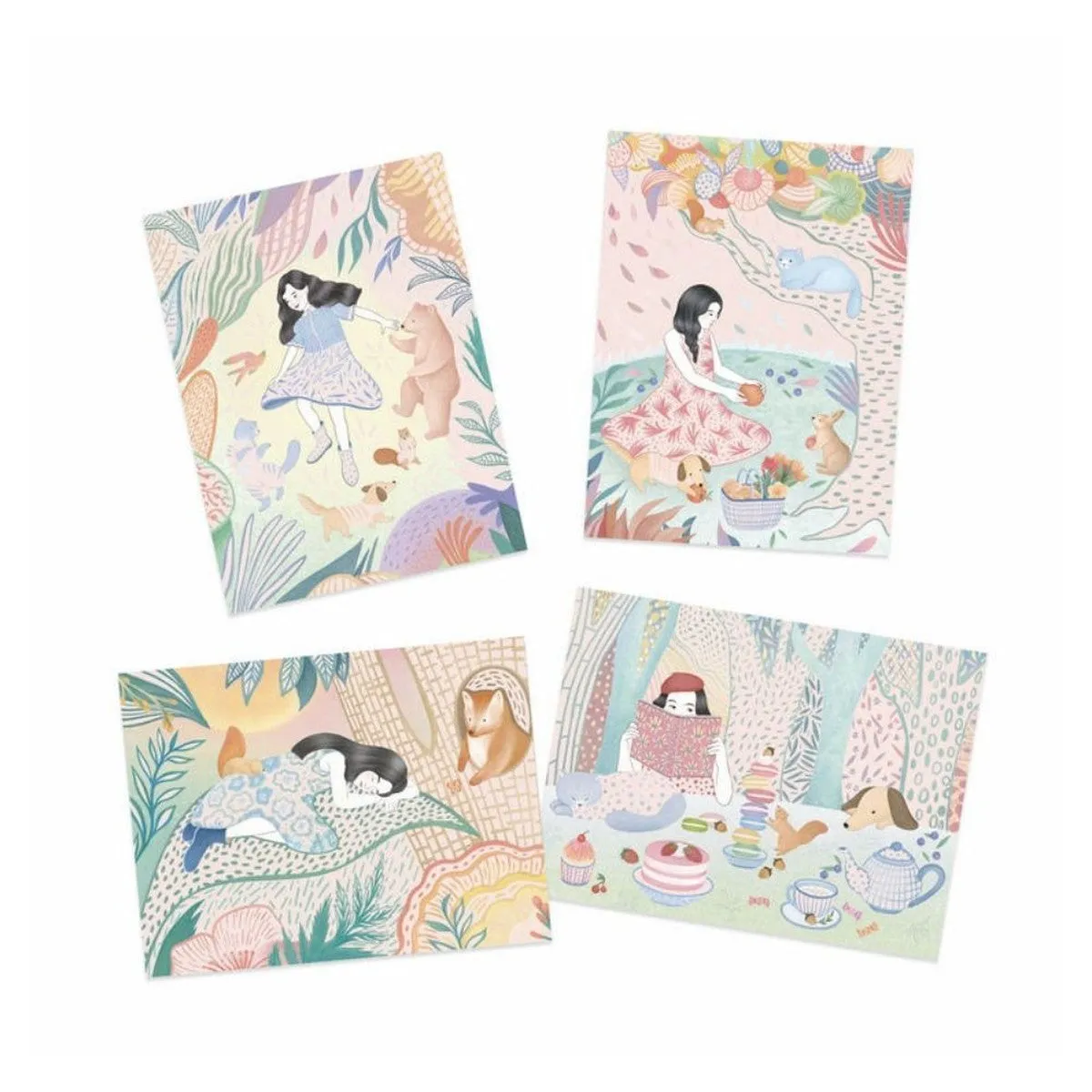 Djeco scratch cards picnic