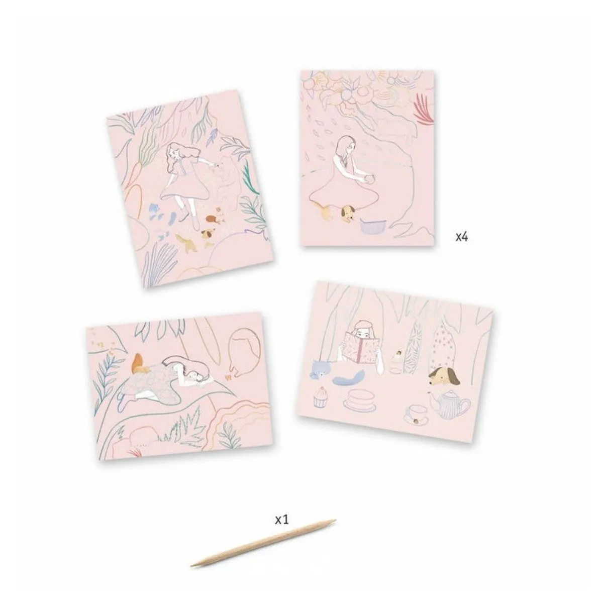 Djeco scratch cards picnic
