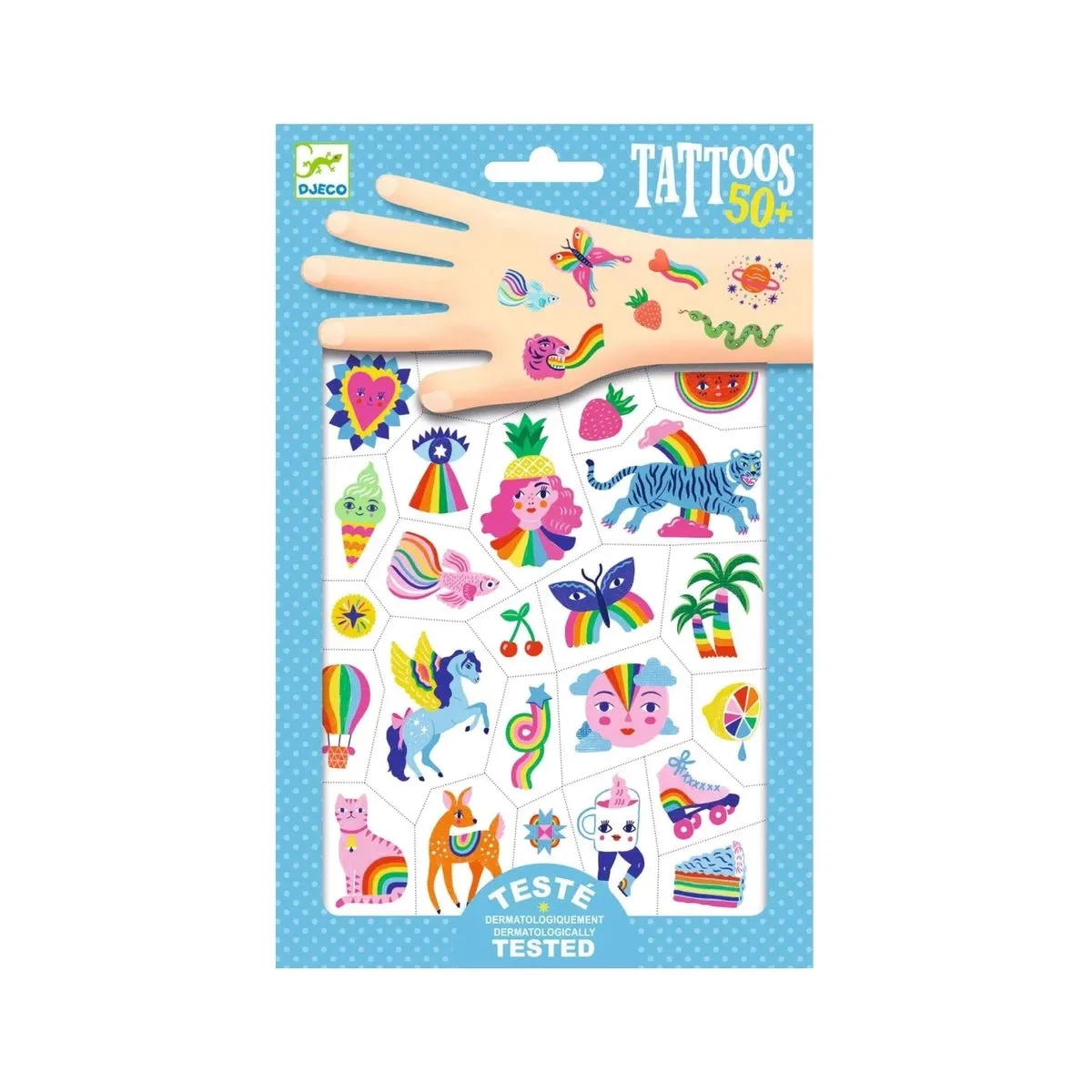 Djeco tattoos - rainbow