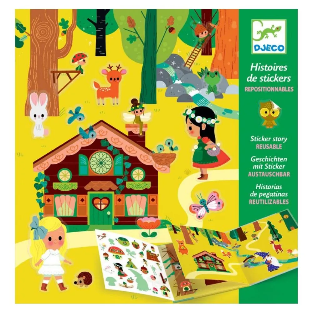 Djeco the magical forest sticker story