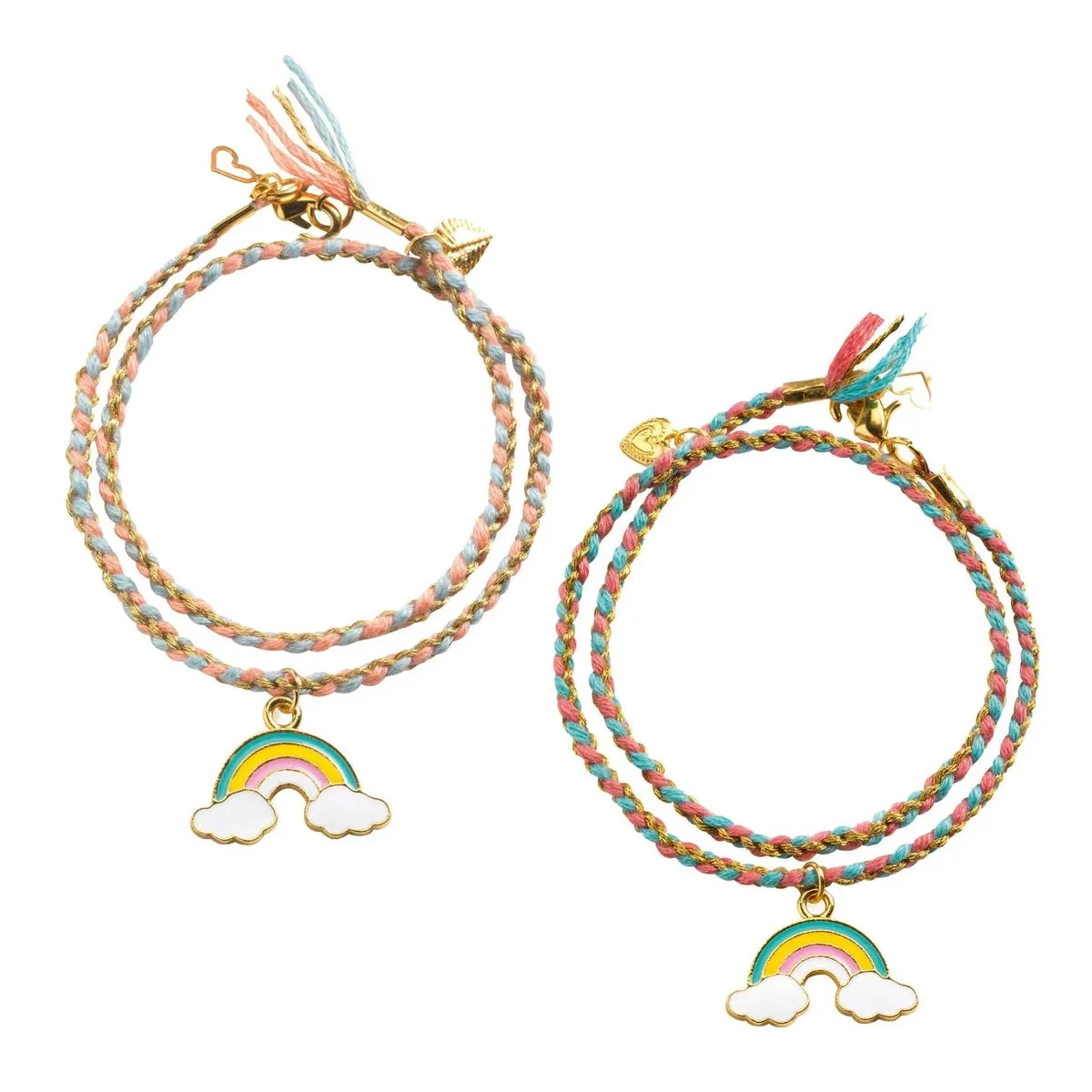 Djeco you & me rainbow kumihimo bracelets