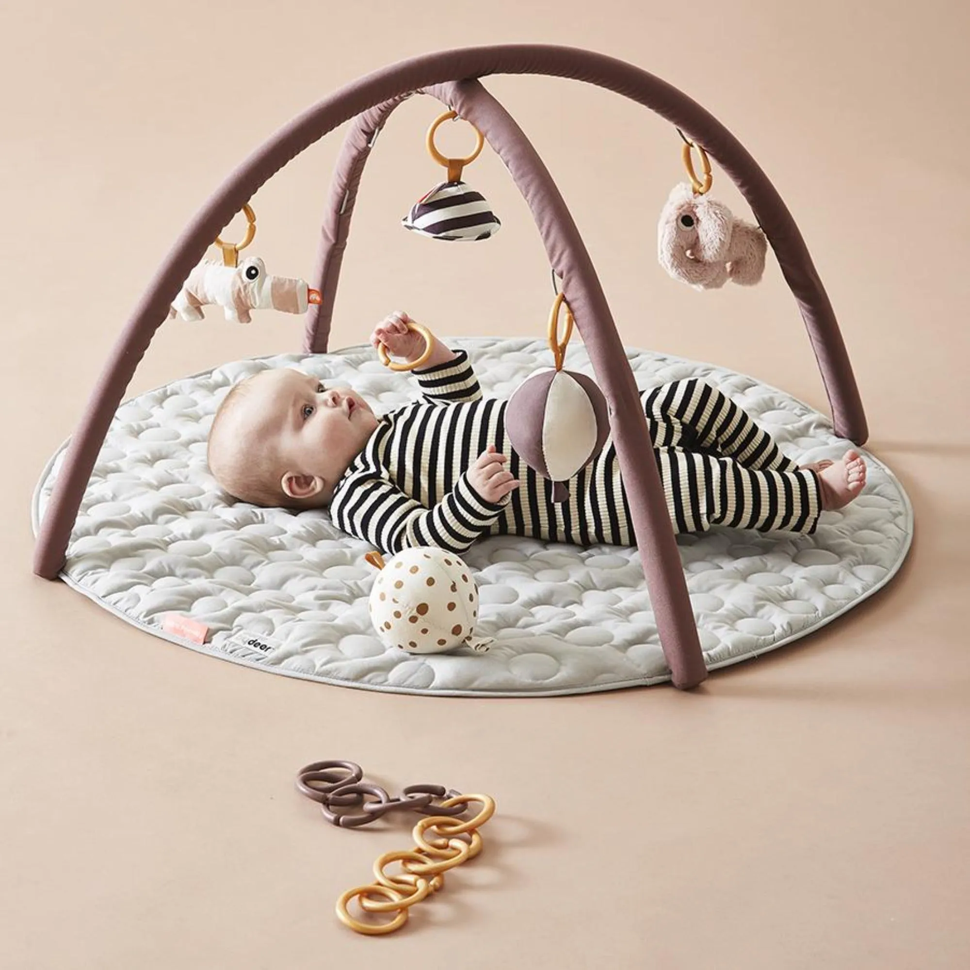 DONE BY DEER Activity Play Mat Deer Friends - Powder
