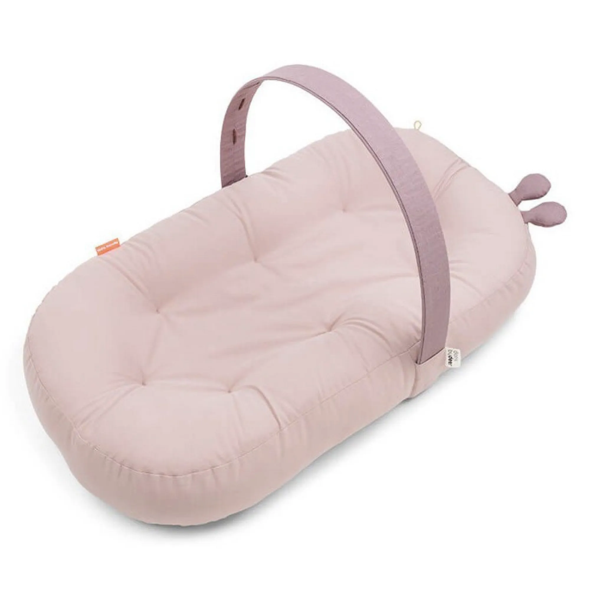 DONE BY DEER Cozy lounger With Activity Arch - Raffi Powder