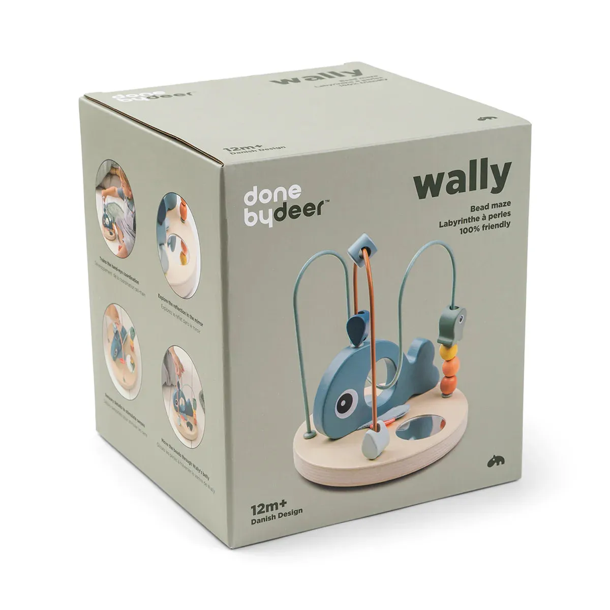 Done by Deer, Wally Bead Maze Wooden Toy