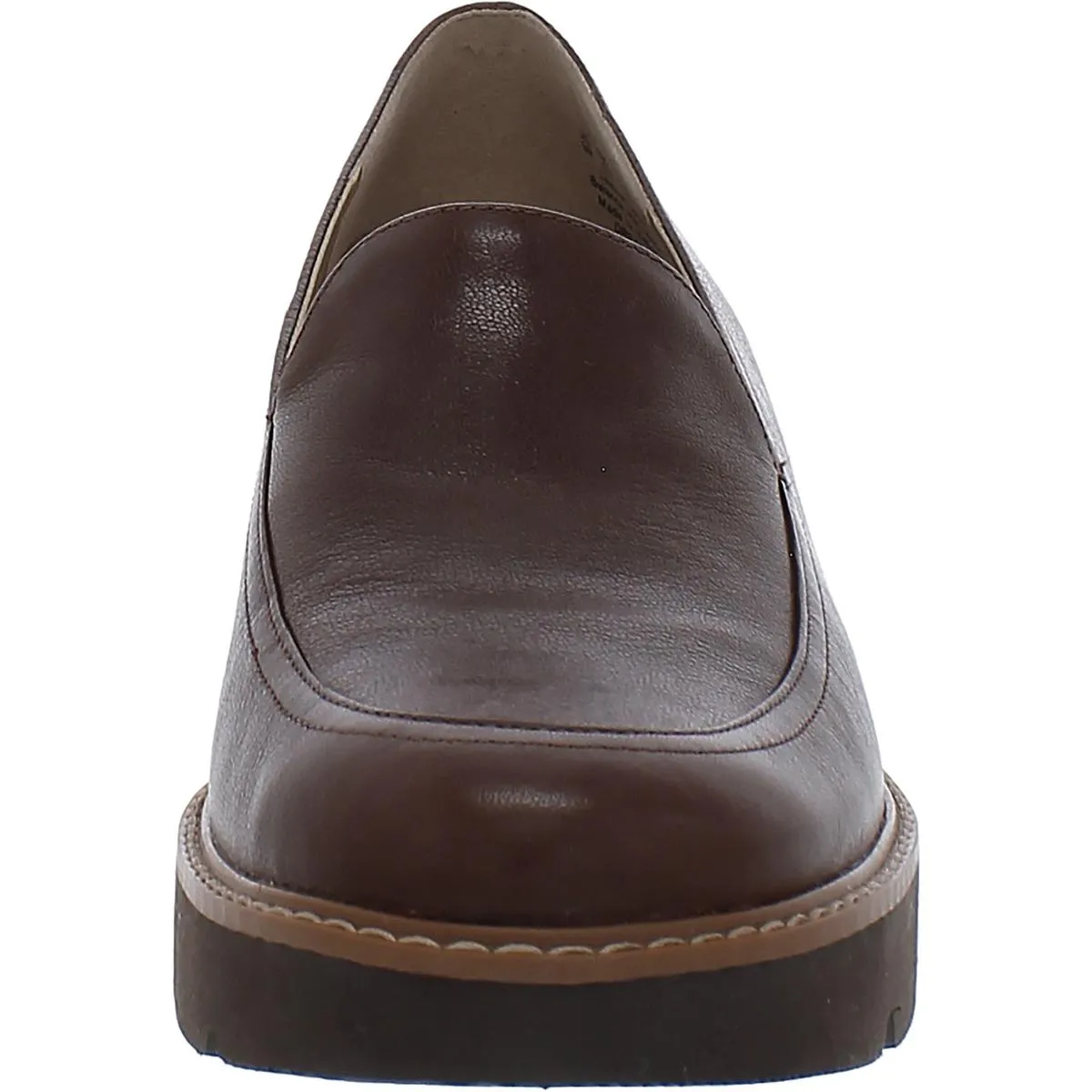 Dreamer Womens Leather Lugged Sole Loafers