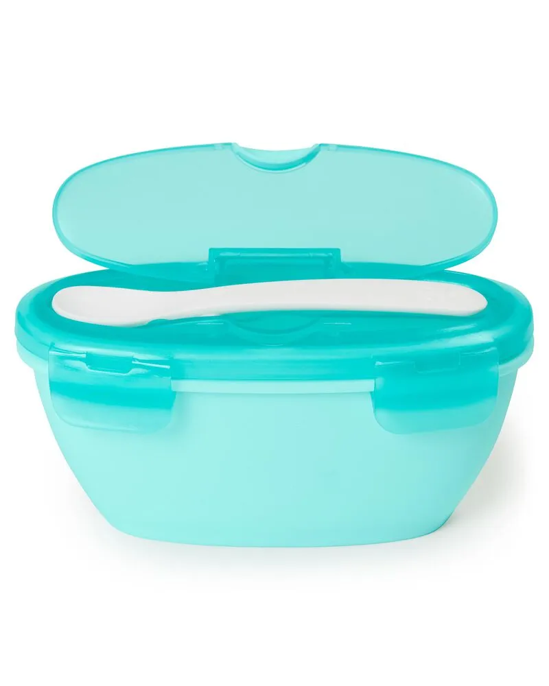 Easy Serve Travel Bowl & Spoon- Grey