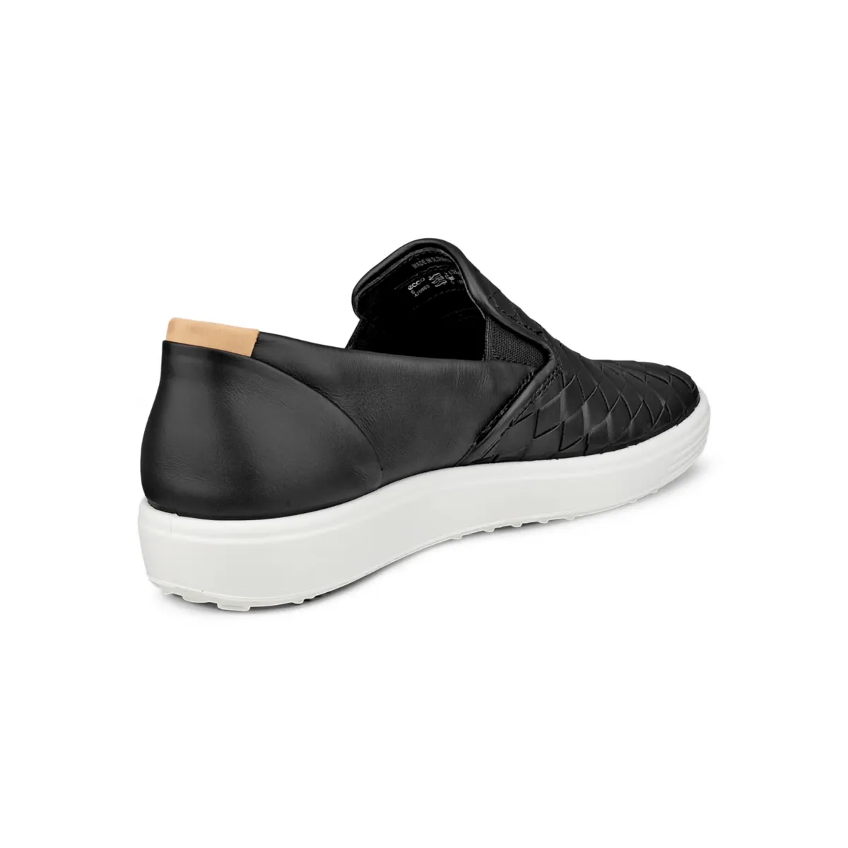 Ecco Women's Soft 7 Slip-On Woven Black