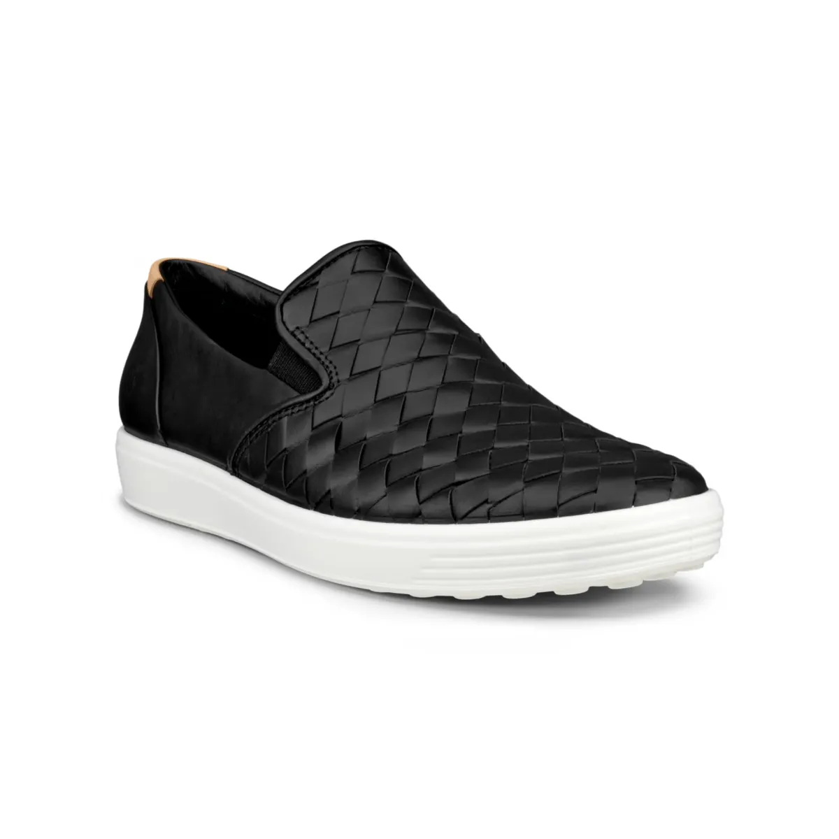 Ecco Women's Soft 7 Slip-On Woven Black