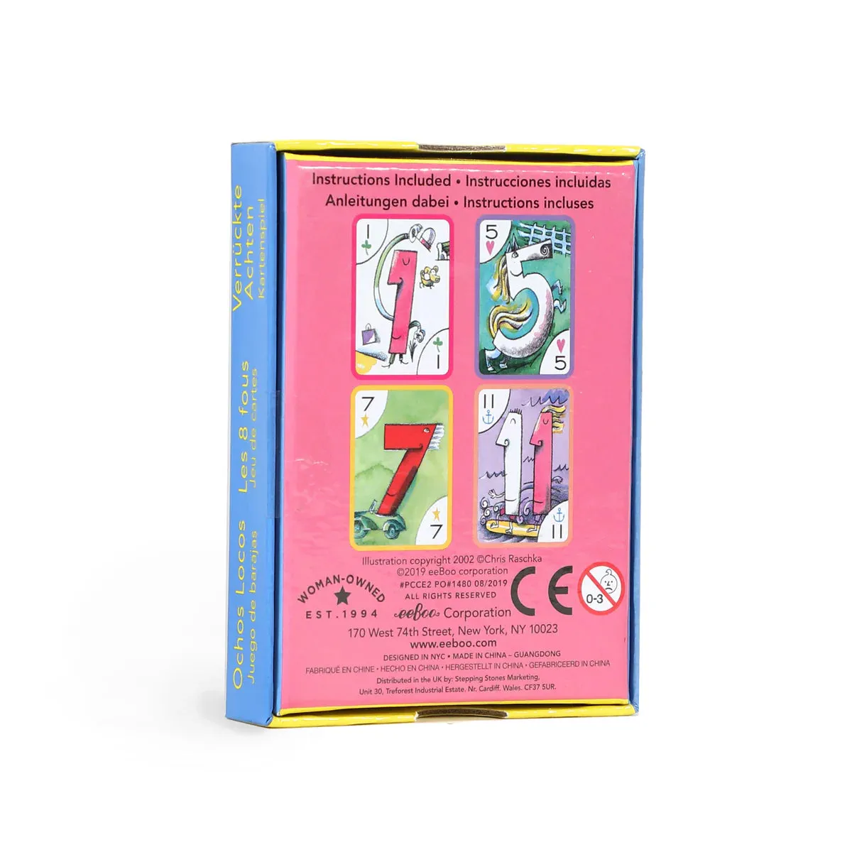 eeBoo crazy 8 playing cards