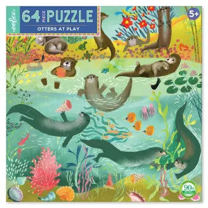 eeBoo otters at play 64 pc puzzle