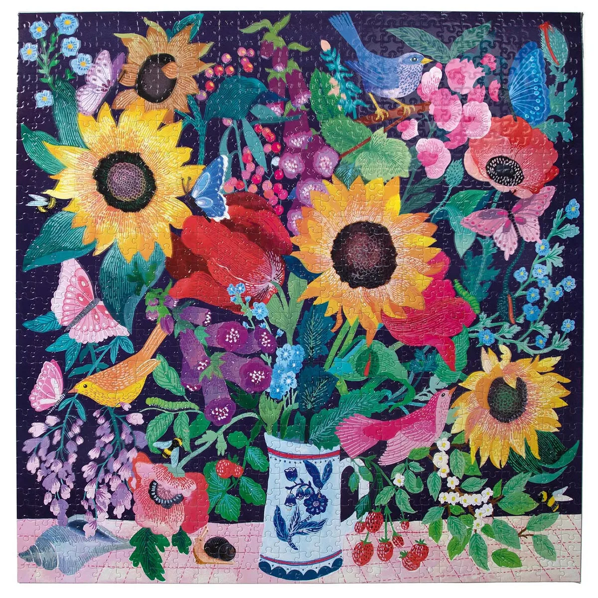 eeBoo summer bouquet 1000 pc puzzle