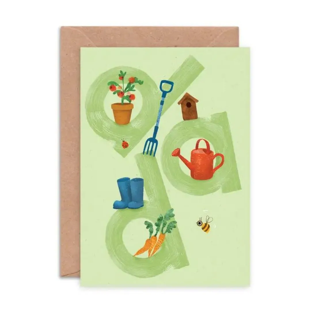 Emily Nash Illustration: Gardening Dad Father's Day Card