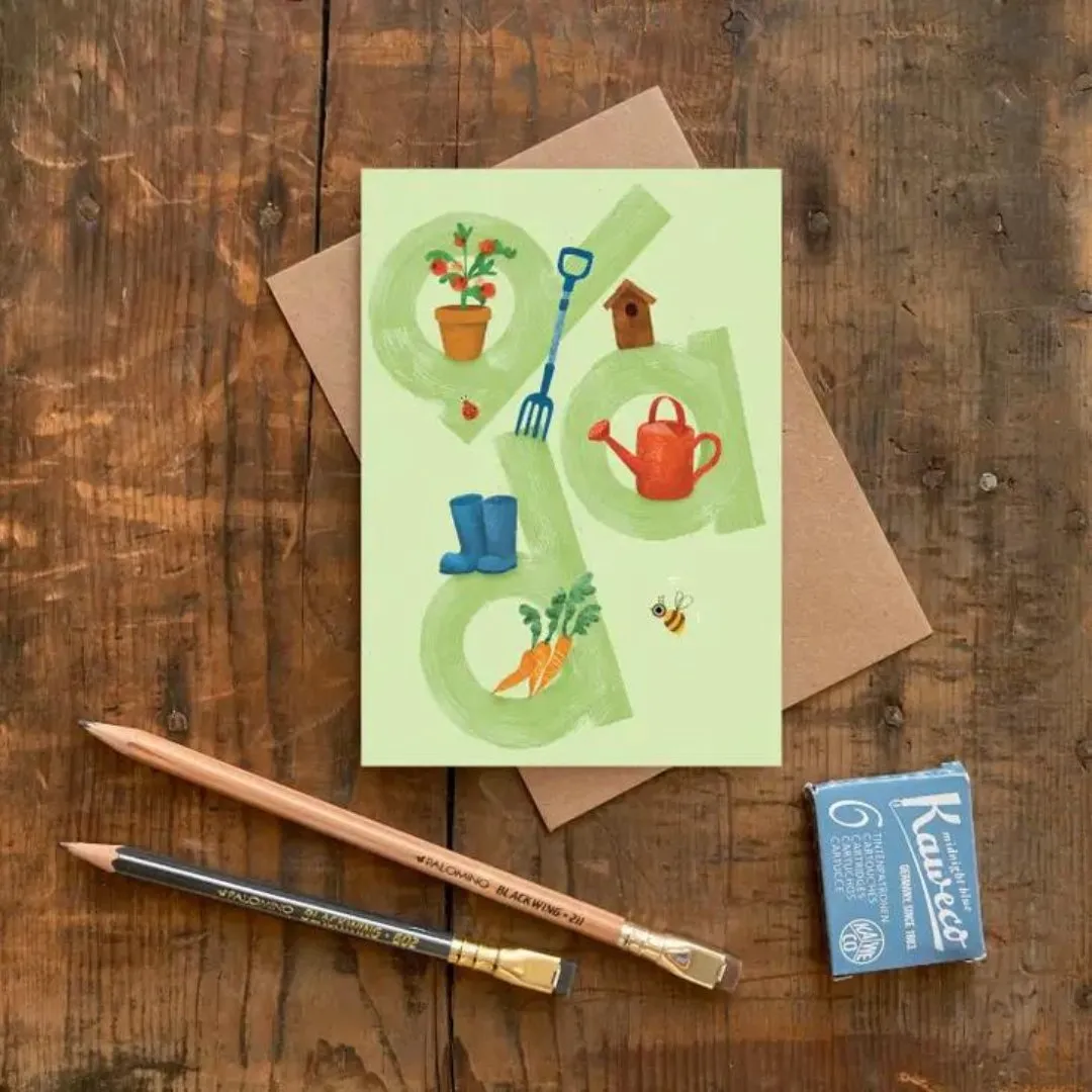 Emily Nash Illustration: Gardening Dad Father's Day Card
