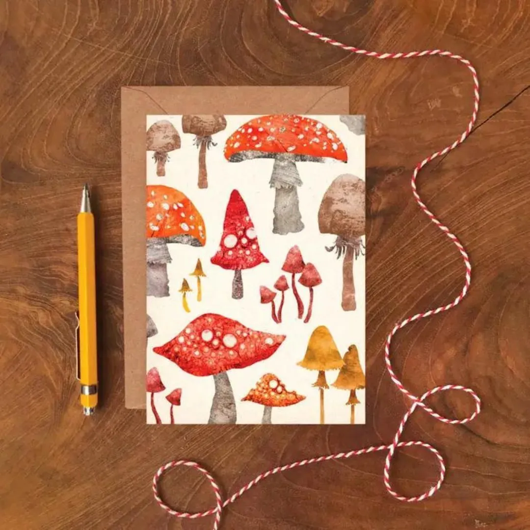 Emily Nash Illustration: Toadstool Greeting Card