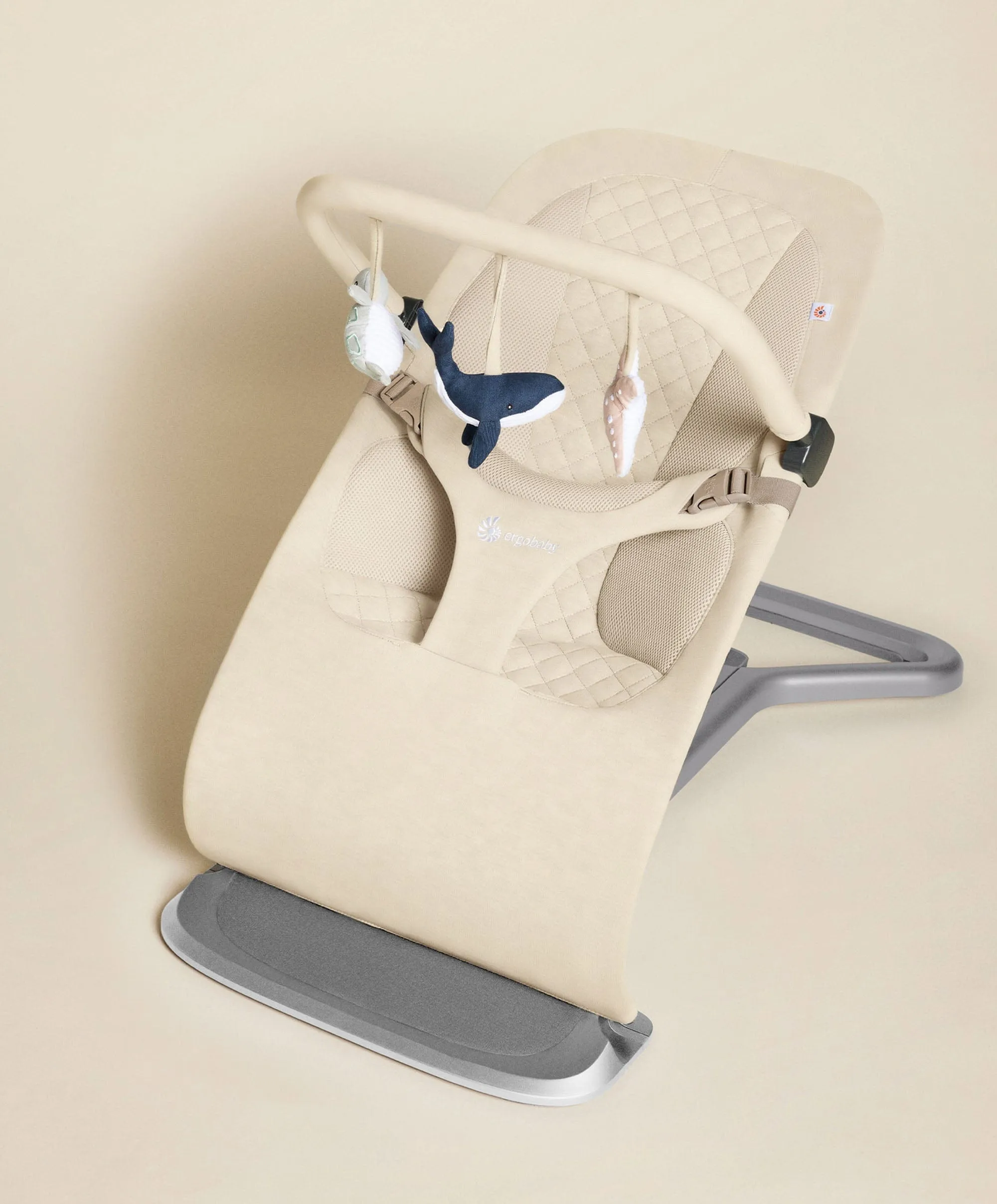 Ergobaby 3-in-1 Evolve Bouncer with Toy Bar - Cream