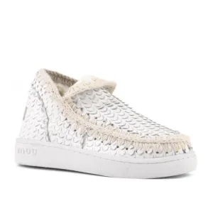 Eskimo Sneaker In Off White Sequin
