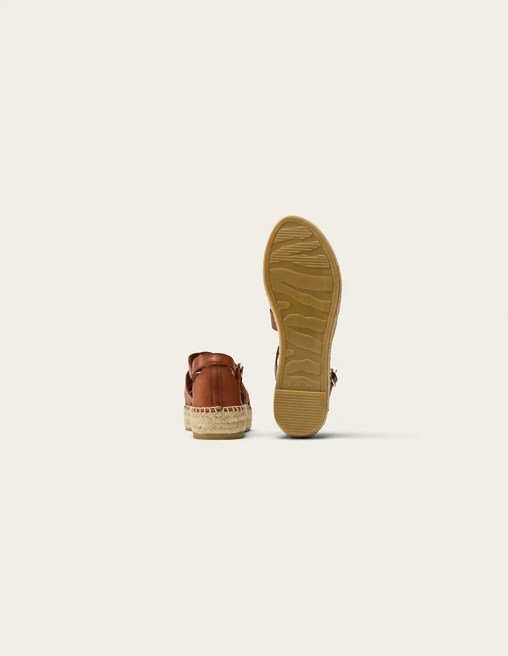Espadrilles Thais - Cognac leather