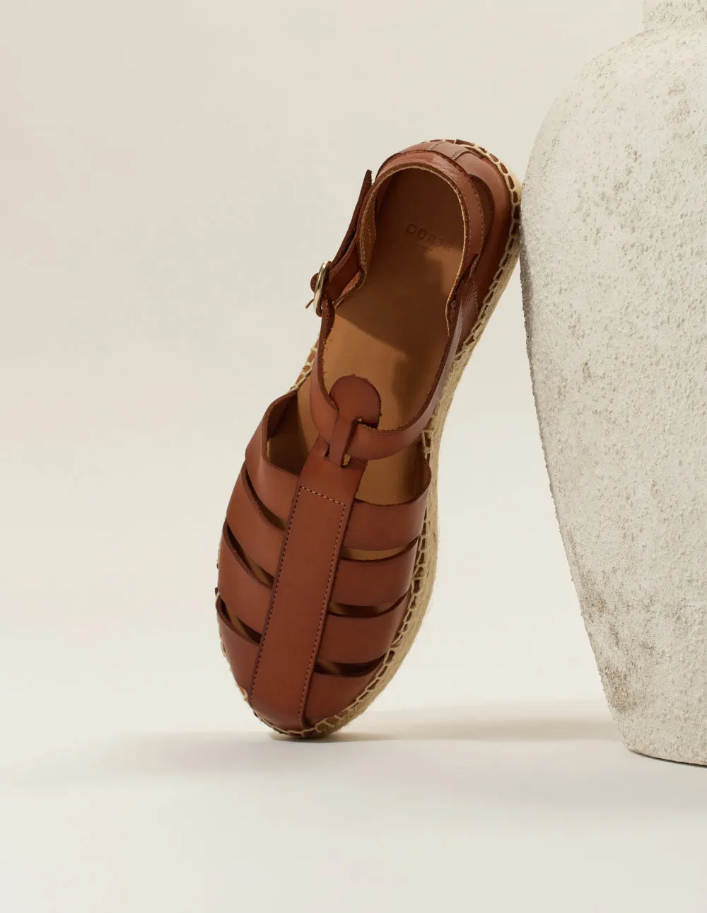 Espadrilles Thais - Cognac leather