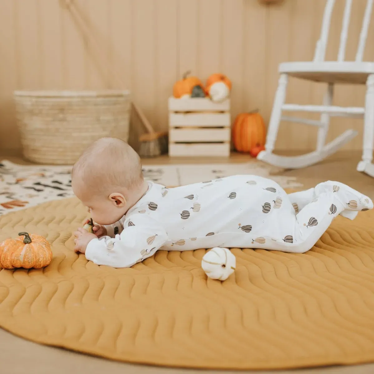 FIRSTS Gourds Print Off-White Sleeper