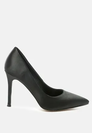 fizzy goblet satin stiletto pumps London Rag