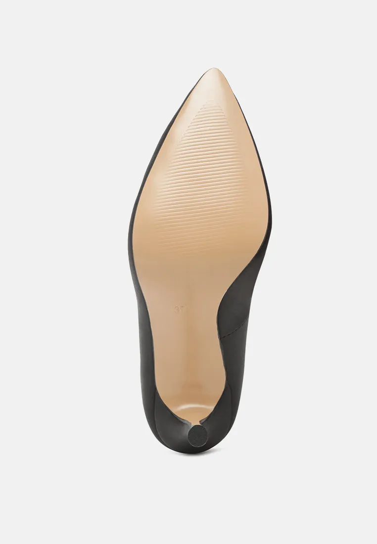fizzy goblet satin stiletto pumps London Rag