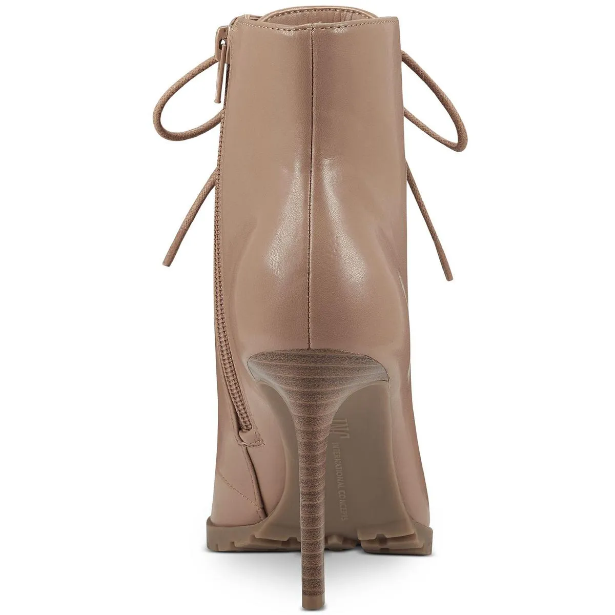 Florita Womens Zipper Zip Up Lace-Up Heels