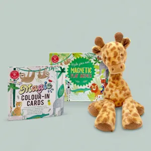 Floss & Rock Jungle Activity Play Set with Georgie Giraffe Soft Toy