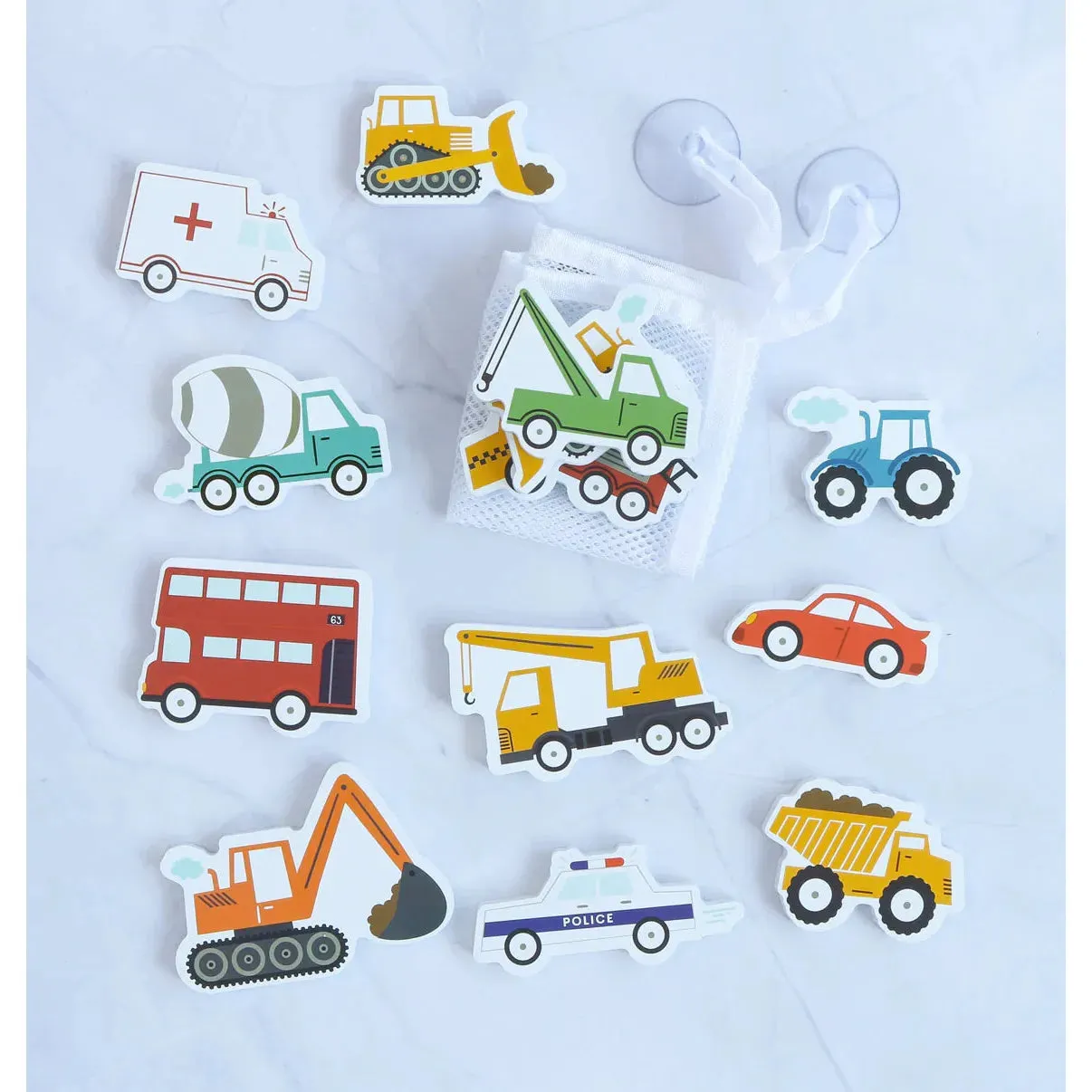 Foam Bath Toys: Vehicles