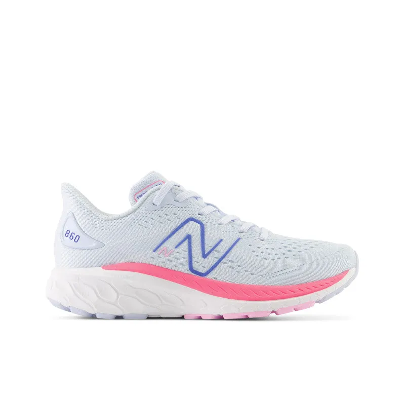 Fresh Foam X 860v13 - Moon Dust with Neon Pink - Big Kids