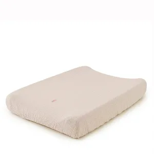 Garbo&Friends Muslin Changing Mat Cover - Eggshell