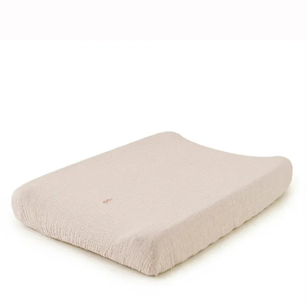 Garbo&Friends Muslin Changing Mat Cover - Eggshell