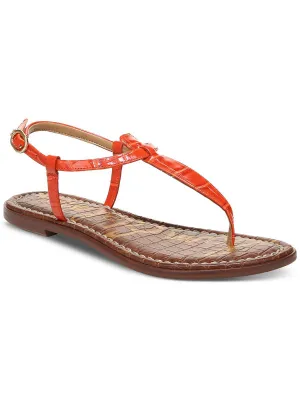 Gigi Womens T-Strap Thong Sandals