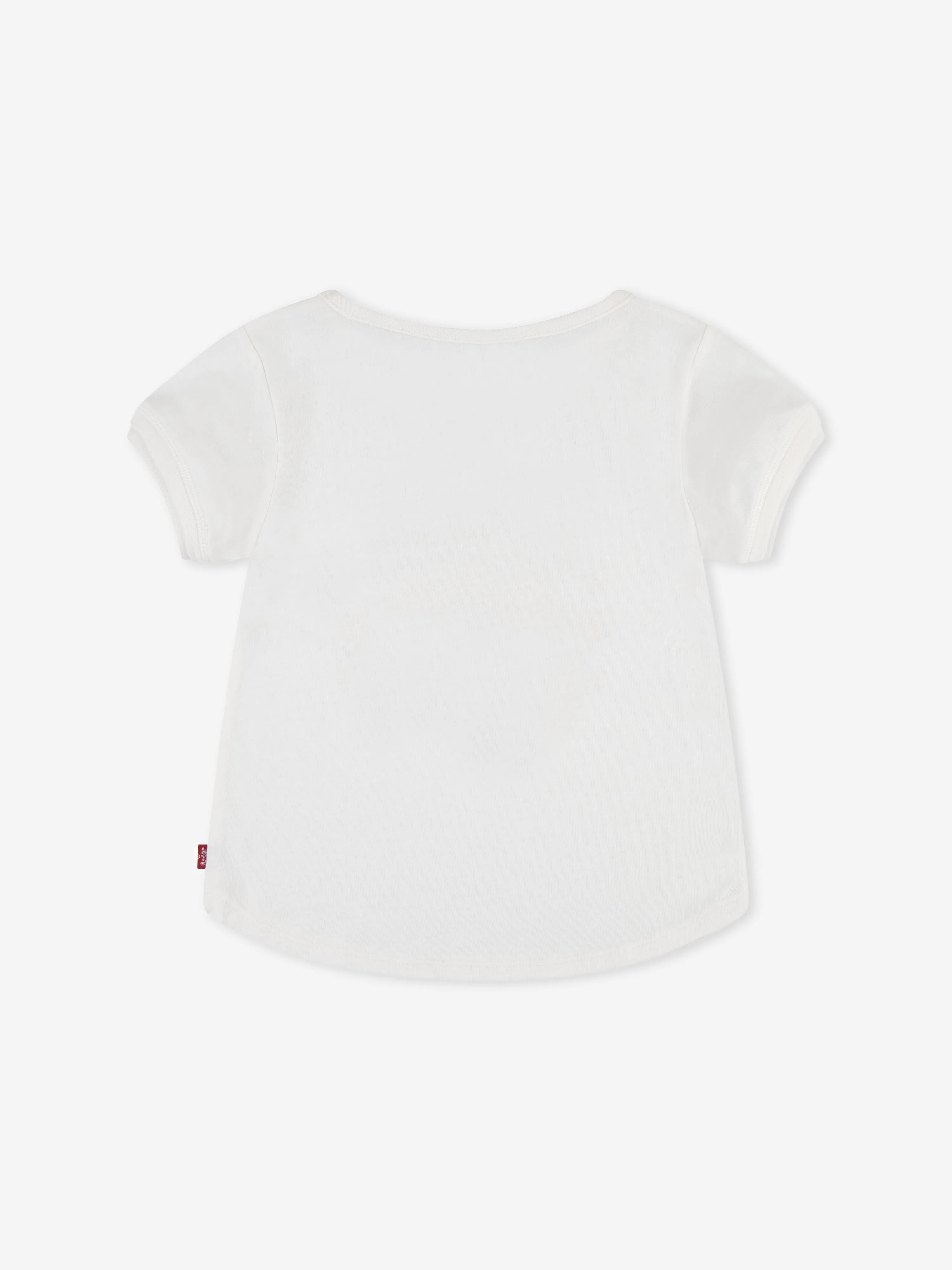 Girls Double Cuff T-Shirt in Beige
