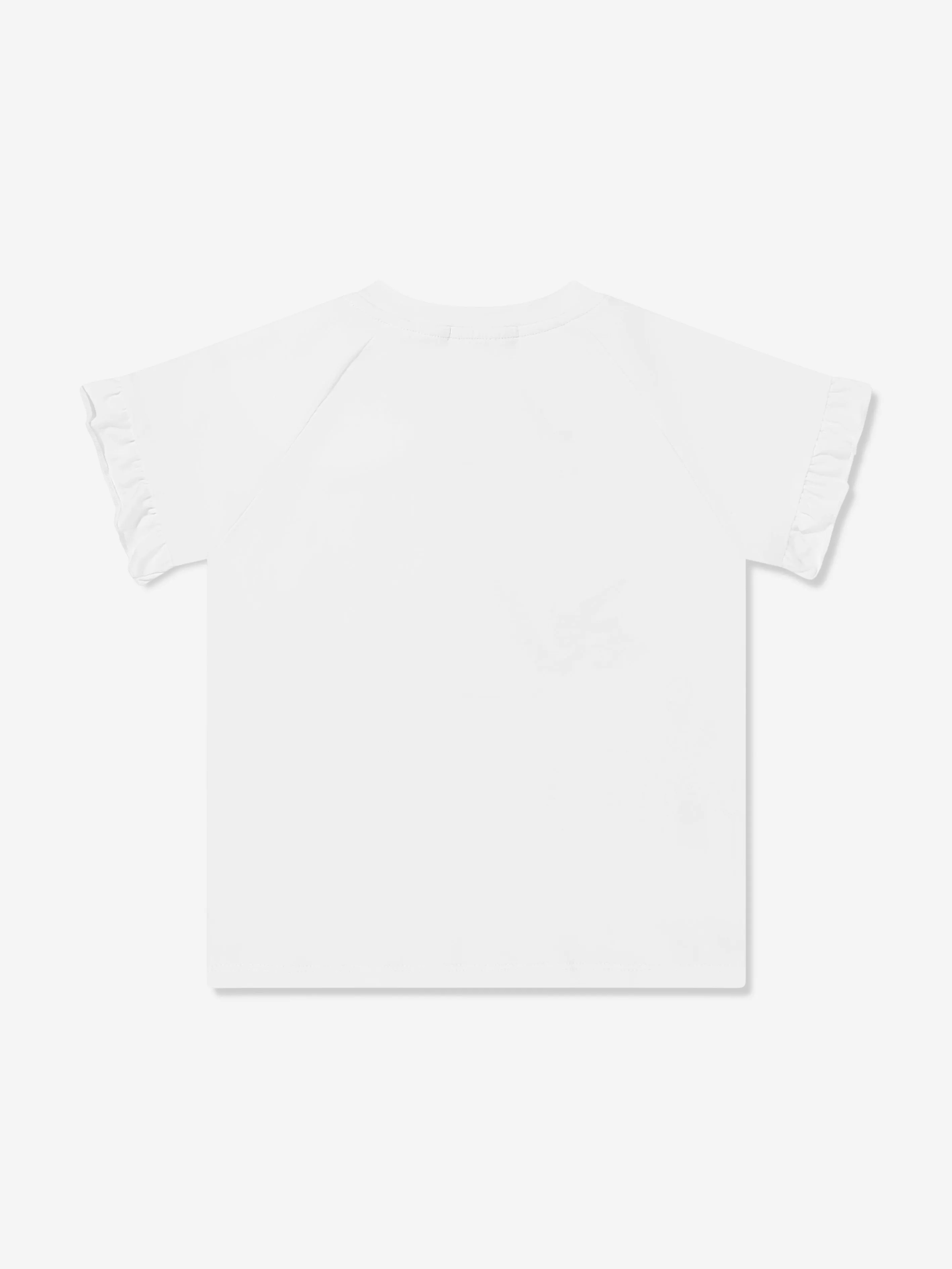 Girls Embroidered Logo T-Shirt in White
