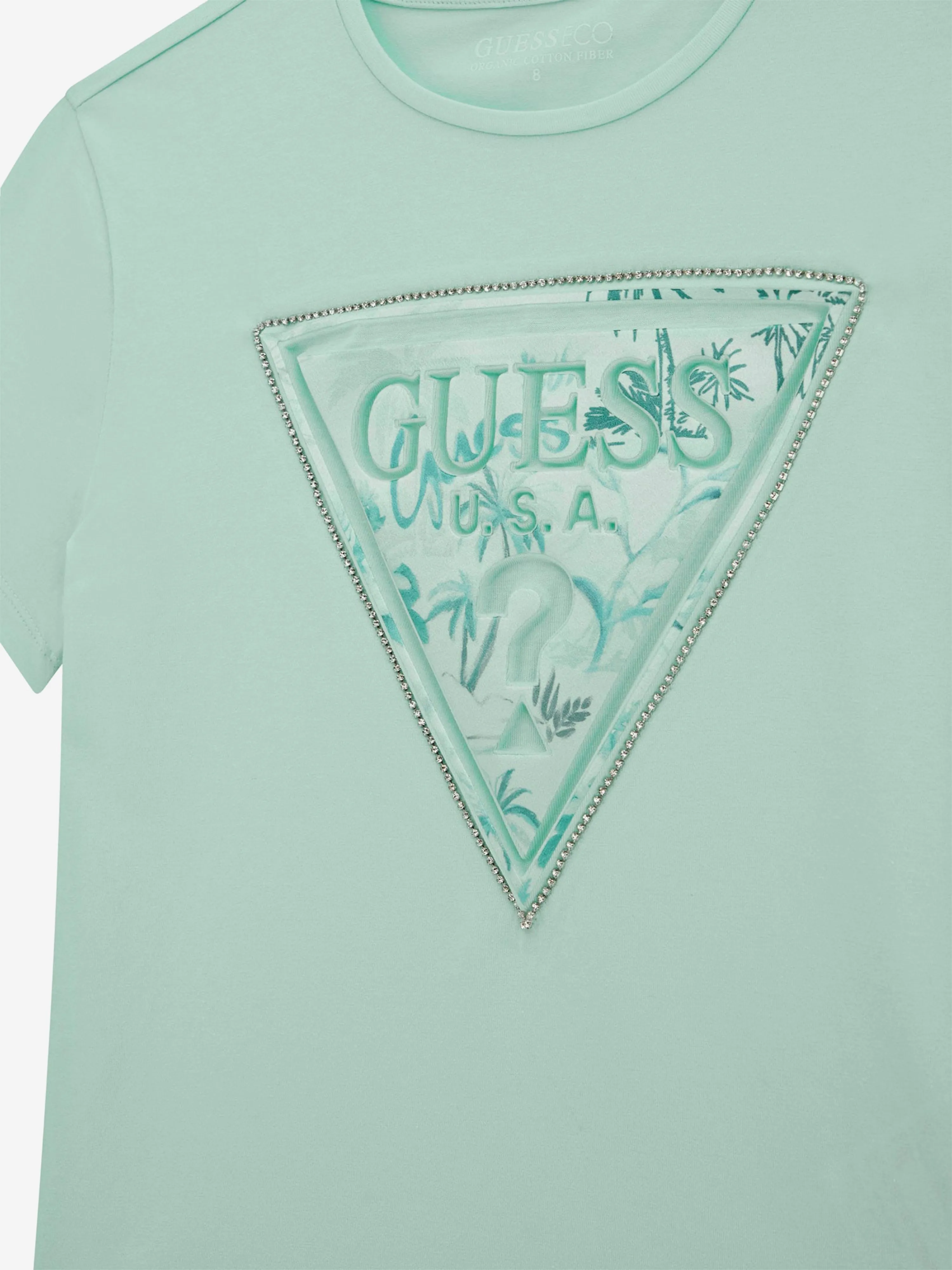 Girls High Low T-Shirt in Green