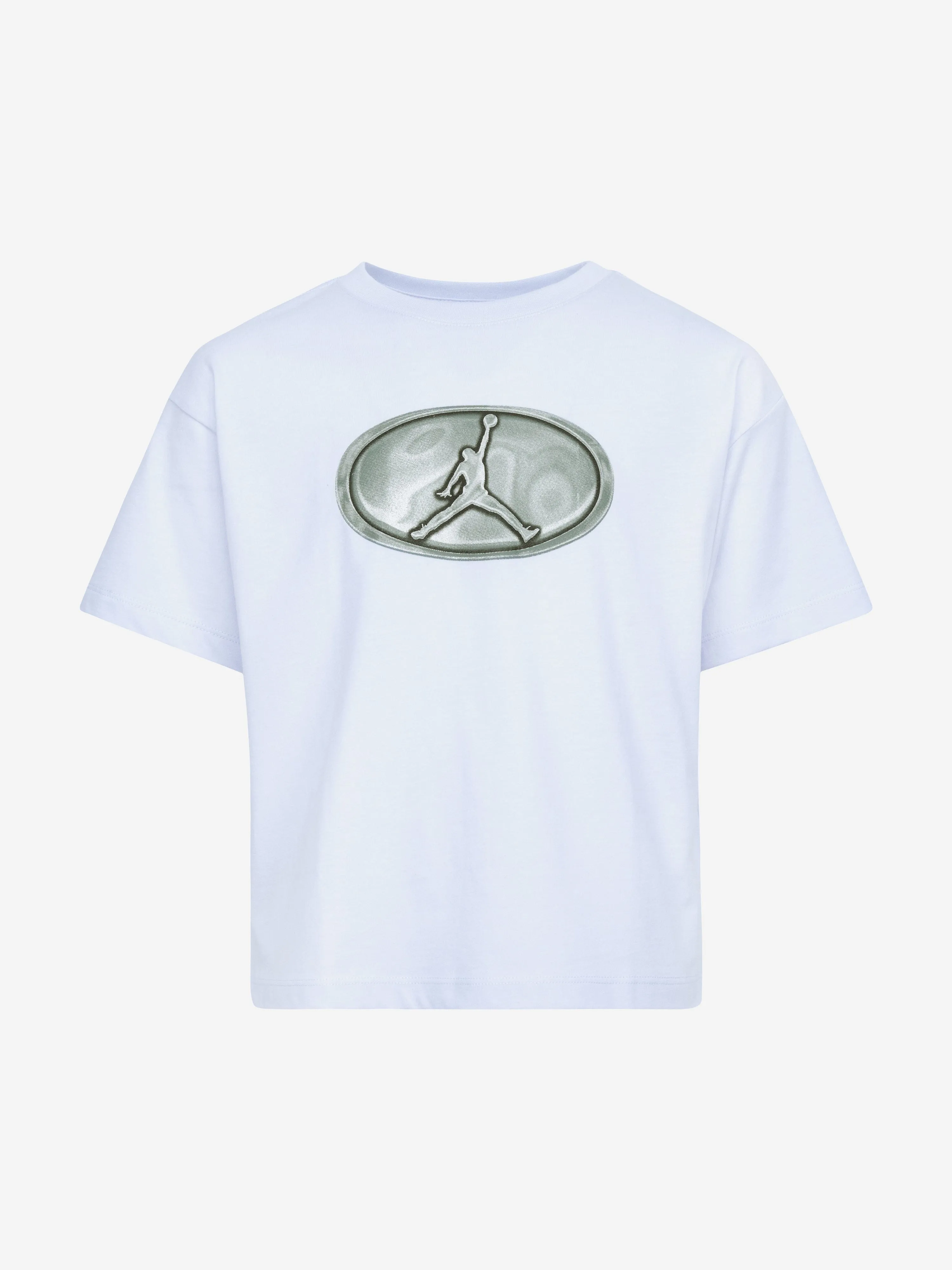 Girls Logo T-Shirt in Grey