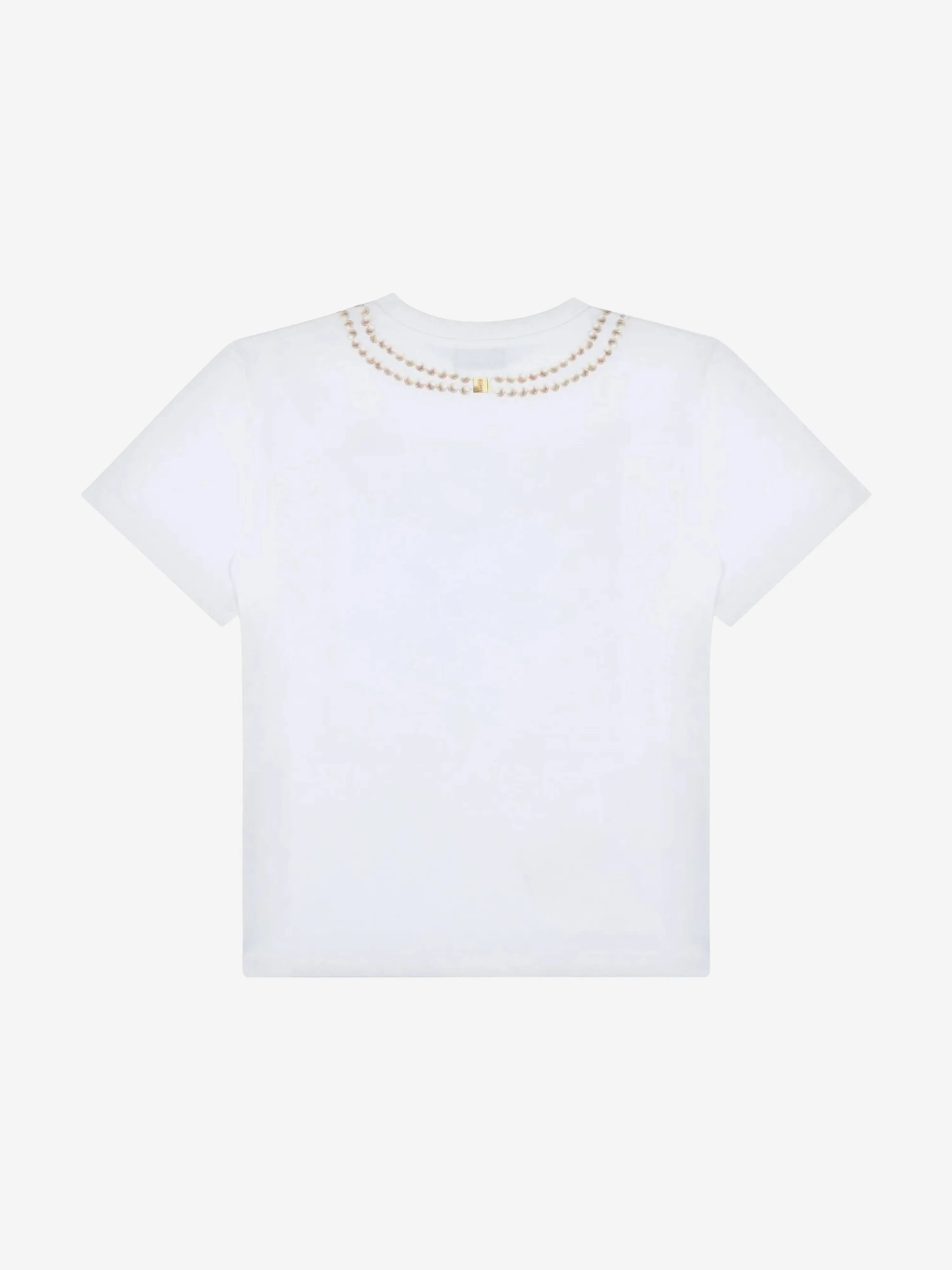 Girls Necklace Print T-Shirt in White