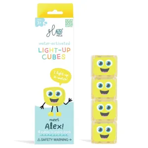 Glo Pals Light up Sensory Cubes - 4 Pack
