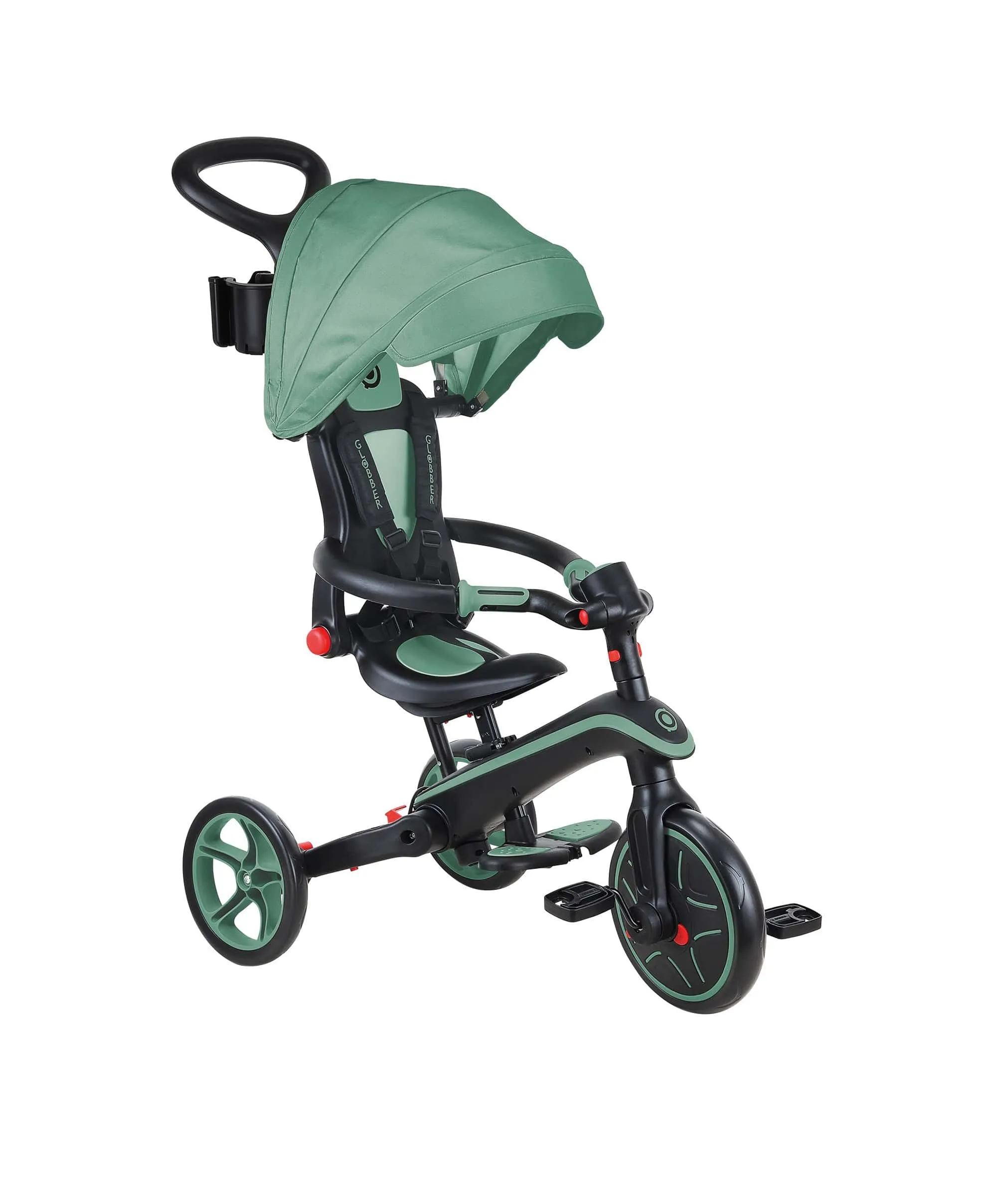 Globber Explorer Foldable 4-in-1 Trike - Olive