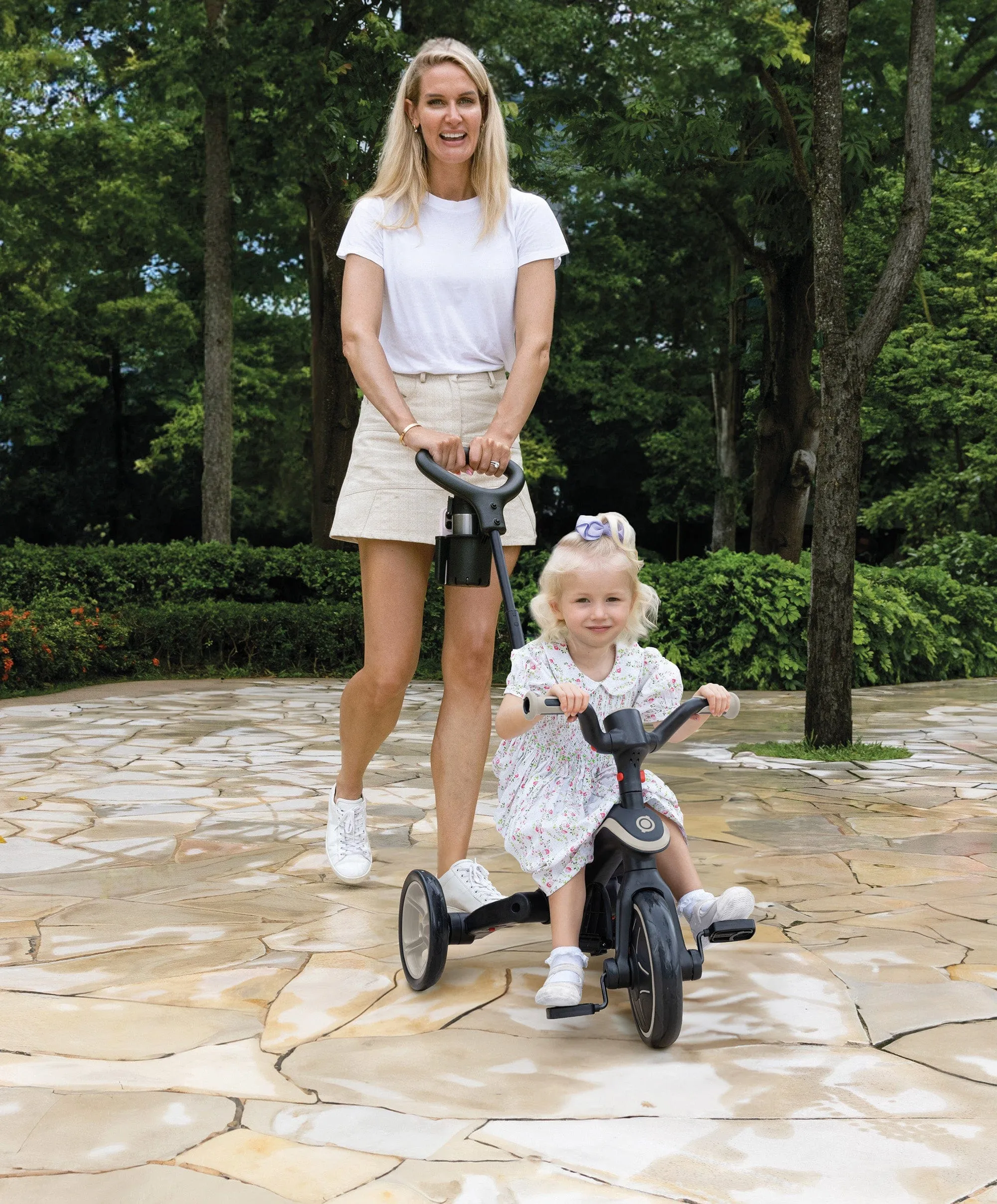 Globber Explorer Trike Foldable 4 in 1 - Taupe