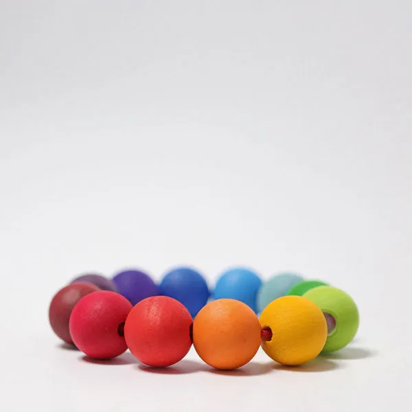 Grimm's Grasping Toy - Rainbow Bead Ring
