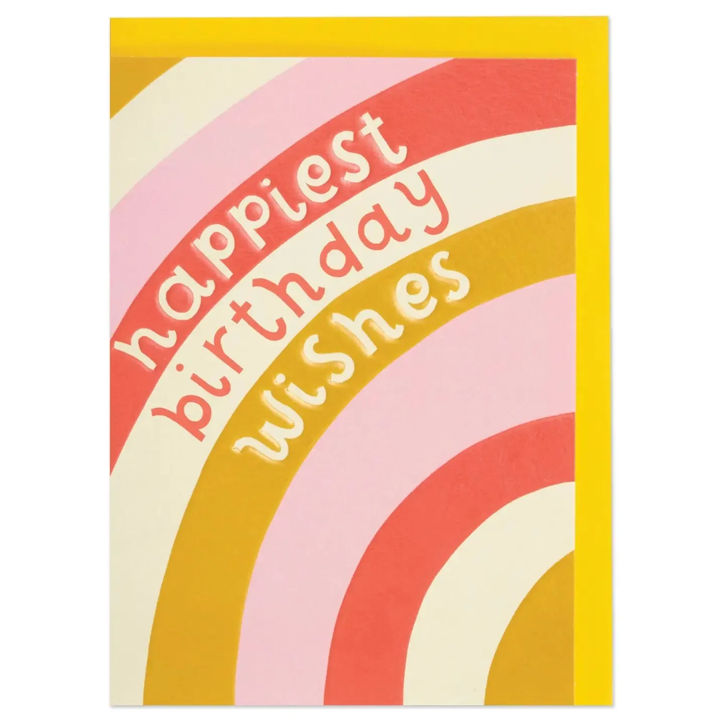 Happy Birthday Greetings Card, Rainbow
