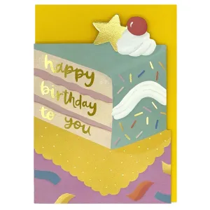 'Happy Birthday To You' Cake Birthday Card