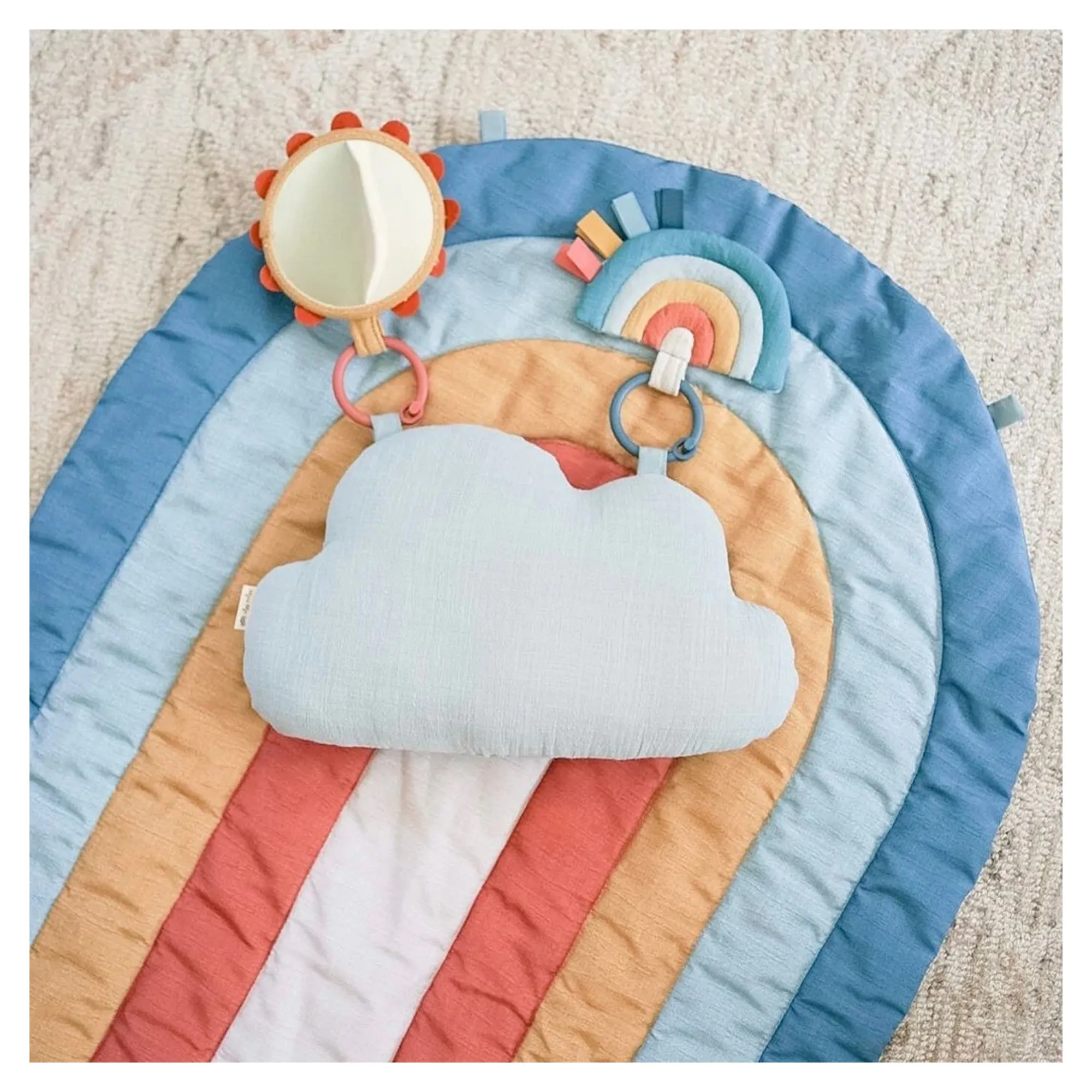 ITZY RITZY Bitzy Bespoke Ritzy Tummy Time Rainbow Play Mat