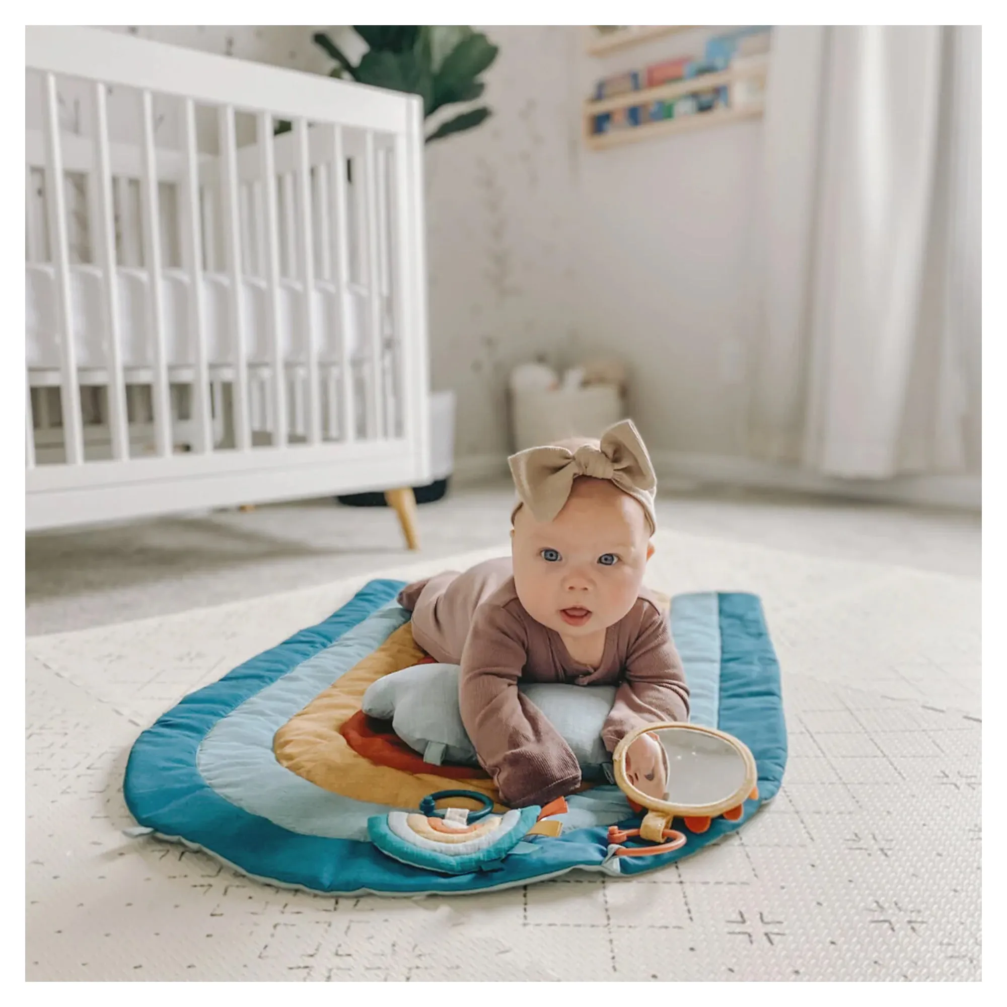 ITZY RITZY Bitzy Bespoke Ritzy Tummy Time Rainbow Play Mat