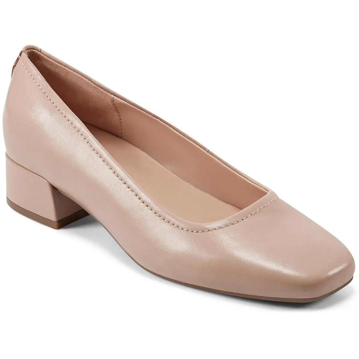 Jain Womens Leather Square Toe Loafers
