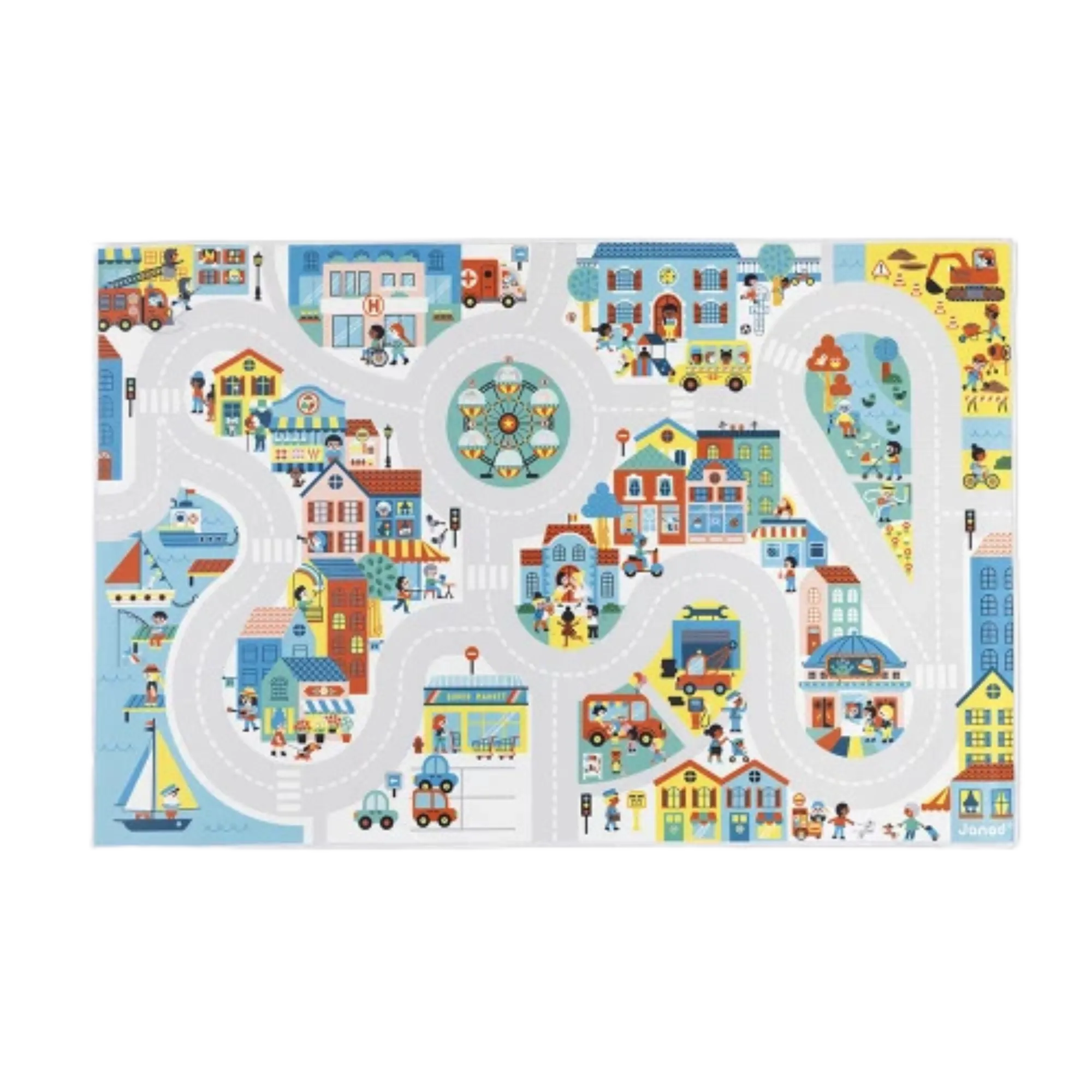 JANOD Cross Roads City Play Mat